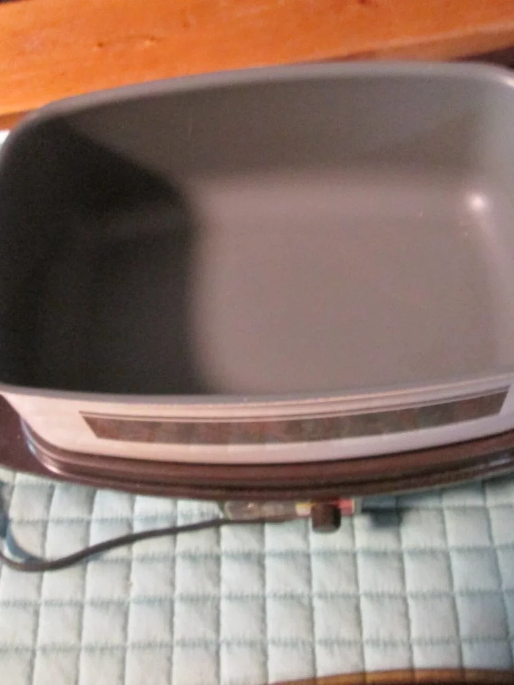 vtg west bend 3 pc slo cooker 4 qt 5 temp griddle lid is a serving bowl